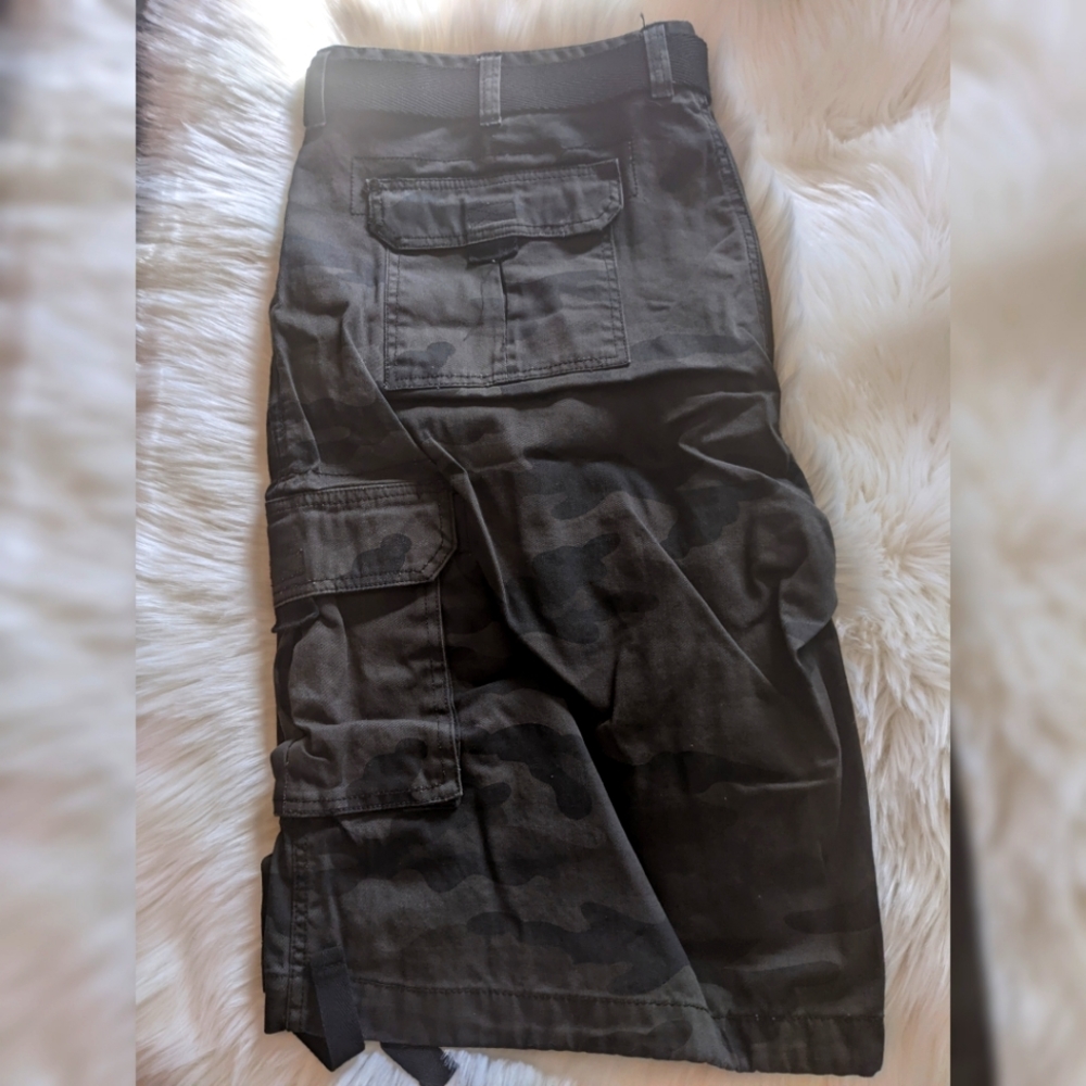 Pro club dark camo black shorts